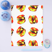 Prospectus 21,6 Cm X 24,94 Cm Motif Burger (Simple)