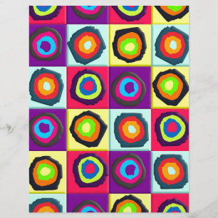 Prospectus 21,6 Cm X 24,94 Cm motif de cercles
