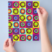 Prospectus 21,6 Cm X 24,94 Cm motif de cercles (main)