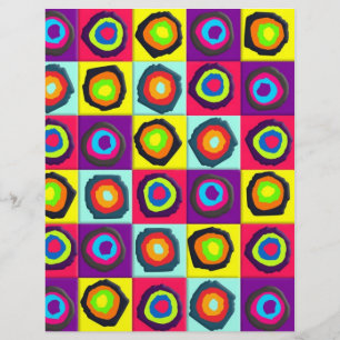 Prospectus 21,6 Cm X 24,94 Cm Motif de Cercles Colorés