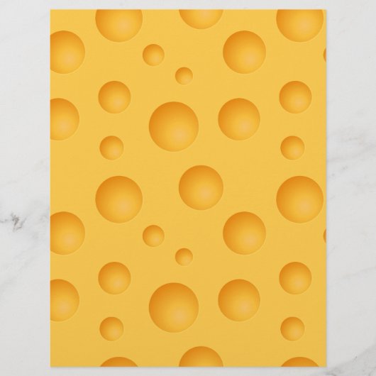 Prospectus 21,6 Cm X 24,94 Cm Motif jaune de fromage (Devant)
