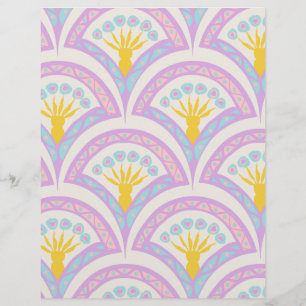 Prospectus 21,6 Cm X 24,94 Cm Motif Pastel en Coquille