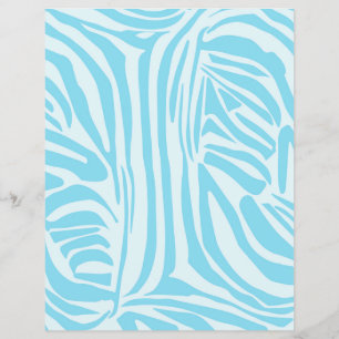 Prospectus 21,6 Cm X 24,94 Cm Motif rayé zèbre bleu