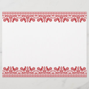 Prospectus 21,6 Cm X 24,94 Cm Motif russe de la croix des Roosters rouges