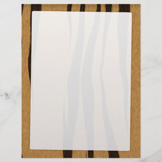 Prospectus 21,6 Cm X 24,94 Cm Motif Tiger Stripes (Devant)
