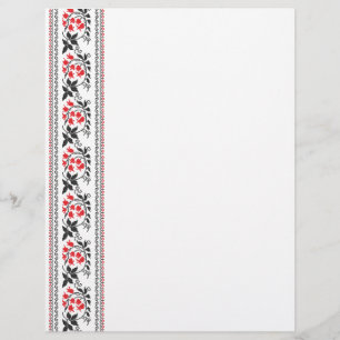 Prospectus 21,6 Cm X 24,94 Cm Motif tulipe rouge