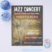 Prospectus 21,6 Cm X 24,94 Cm Music Concert Music Note Circulaire (Simple)