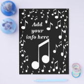 Prospectus 21,6 Cm X 24,94 Cm Music Notes_ Flyer (Simple)