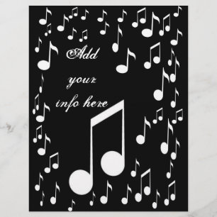 Prospectus 21,6 Cm X 24,94 Cm Music Notes_ Flyer
