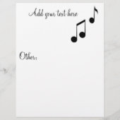 Prospectus 21,6 Cm X 24,94 Cm Music Notes_ Flyer (Dos)