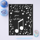 Prospectus 21,6 Cm X 24,94 Cm Music Notes_ Flyer (Simple)