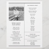 Prospectus 21,6 Cm X 24,94 Cm Newspaper Wedding Program Single Large Page  (Dos)