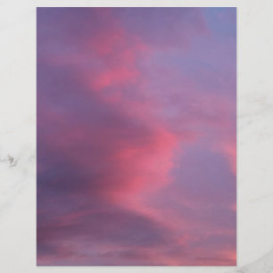 Prospectus 21,6 Cm X 24,94 Cm Nuages Rose Bleu