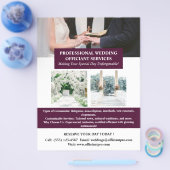 Prospectus 21,6 Cm X 24,94 Cm Officier Mariage moderne (Simple)