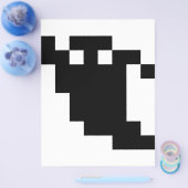 Prospectus 21,6 Cm X 24,94 Cm Ombre fantôme de 8 bits Pixel (Simple)