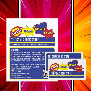 Prospectus 21,6 Cm X 24,94 Cm Onomatopoeia Design - Magasin/Collecteur de bandes