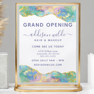 Prospectus 21,6 Cm X 24,94 Cm Opale de Feu Entreprise Moderne de Gemme Arc-en-Ci