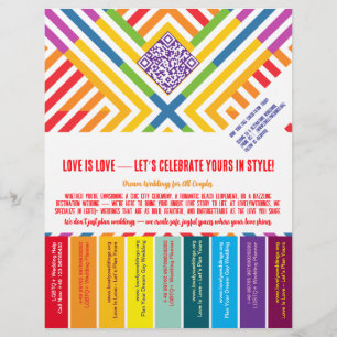 Prospectus 21,6 Cm X 24,94 Cm Organisateur de mariages LGBTQ+