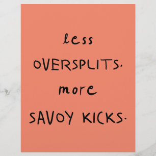 Prospectus 21,6 Cm X 24,94 Cm Oversplits vs Savoy Kicks Lt. Coral