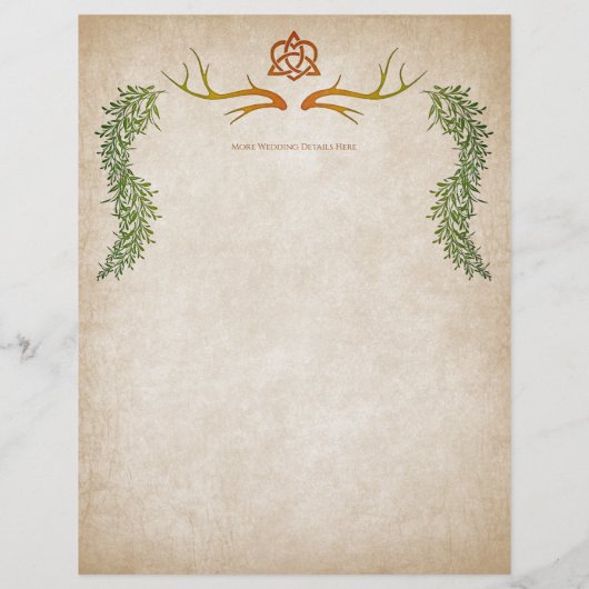 Prospectus 21,6 Cm X 24,94 Cm Pagan Handfasting Mariage (Dos)