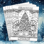 Prospectus 21,6 Cm X 24,94 Cm Page Color Me | Bulk du matin de Noël<br><div class="desc">Page de coloriage avec un petit garçon et une fille qui ouvre des cadeaux le matin de Noël. Vous pouvez les acheter en gros pour un groupe de personnes à l'église,  l'école ou une fête de Noël.</div>