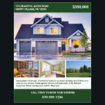 Prospectus 21,6 Cm X 24,94 Cm Page complète 2 Maison en face à vendre Circulaire<br><div class="desc">Vous cherchez à vendre votre maison ? Créez un prospectus professionnel pour annoncer votre annonce de maison à des acheteurs potentiels. Ce prospectus complet est recto verso et est prêt à être customisé avec tous les détails de votre annonce. Il y a des emplacements pour 4 photos de votre maison...</div>