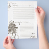 Prospectus 21,6 Cm X 24,94 Cm Page Mémoire et recette (main)