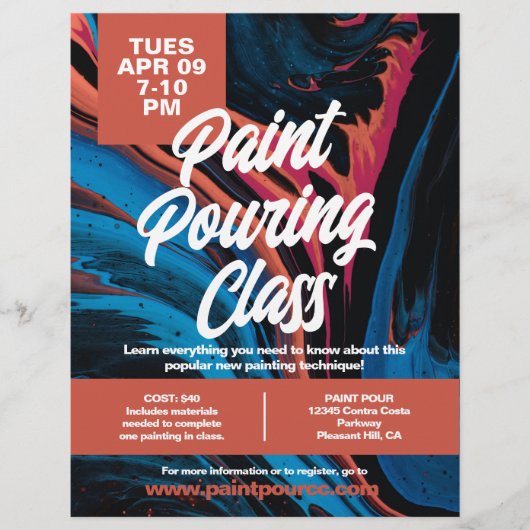 Prospectus 21,6 Cm X 24,94 Cm Paint Pour classe Flyer (Devant)