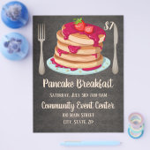 Prospectus 21,6 Cm X 24,94 Cm Pancake Petit-Déjeuner promotionnel Flyer (Simple)
