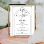 Prospectus 21,6 Cm X 24,94 Cm Panneau de menu de carte de tarot mystique<br><div class="desc">Cette conception présente une mise en page de carte de tarot mystique avec des polices célestes. Voir la collection complète pour plus d'articles correspondants !</div>