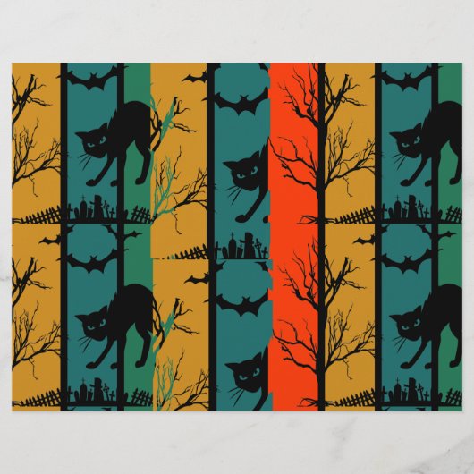 Prospectus 21,6 Cm X 24,94 Cm Papier à scandale Halloween Cat Party (Devant)