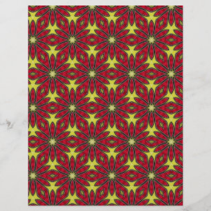 Prospectus 21,6 Cm X 24,94 Cm Papier Origami Jaune Rouge Personnalisable Hobby A