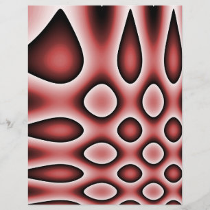 Prospectus 21,6 Cm X 24,94 Cm Papier Origami, Points et Larmes Abstraits Rouges