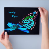 Prospectus 21,6 Cm X 24,94 Cm Papillon bleu (main)