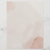 Prospectus 21,6 Cm X 24,94 Cm Pastel Dusty Pink & Gold Prix & Services (Dos)