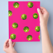 Prospectus 21,6 Cm X 24,94 Cm pastèque rose motif (main)