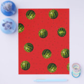 Prospectus 21,6 Cm X 24,94 Cm pastèque rouge et graines (Simple)