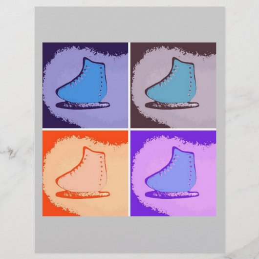 Prospectus 21,6 Cm X 24,94 Cm Patinage sur glace (Devant)
