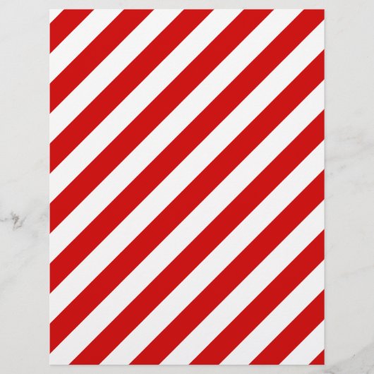 Prospectus 21,6 Cm X 24,94 Cm Patterns à barres rouges et blanches (Devant)