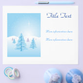 Prospectus 21,6 Cm X 24,94 Cm Paysage de Noël (Simple)