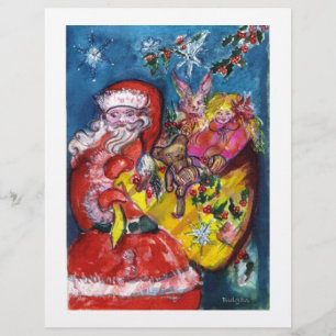 PROSPECTUS 21,6 CM X 24,94 CM PÈRE NOËL AVEC CADEAUX