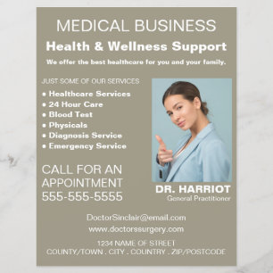 Prospectus 21,6 Cm X 24,94 Cm Personalised Logo, General Practitioner, Nurse