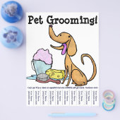 Prospectus 21,6 Cm X 24,94 Cm Pet Grooming ! Flyer (Simple)
