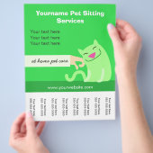 Prospectus 21,6 Cm X 24,94 Cm Pet Sitter's Cat Flyer-green (main)