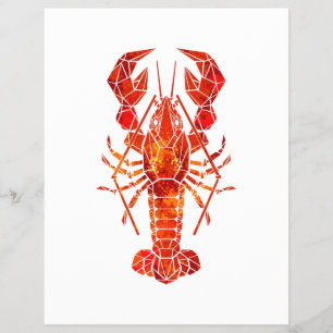 Prospectus 21,6 Cm X 24,94 Cm Phomard polygonal rouge