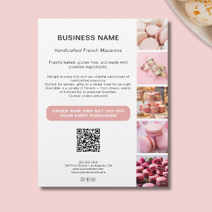 Prospectus 21,6 Cm X 24,94 Cm Photo personnalisée QR White Bakery