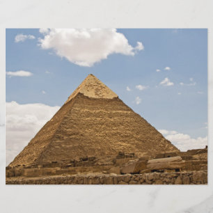 Prospectus 21,6 Cm X 24,94 Cm Photographie des pyramides de Gizeh