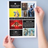 Prospectus 21,6 Cm X 24,94 Cm Photographie Modèle circulaire (main)