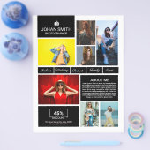 Prospectus 21,6 Cm X 24,94 Cm Photographie Modèle circulaire (Simple)