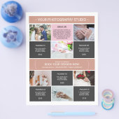 Prospectus 21,6 Cm X 24,94 Cm Photographie Modèle circulaire (Simple)